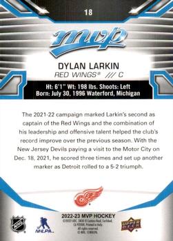2022-23 Upper Deck MVP #18 Dylan Larkin Back