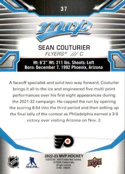 2022-23 Upper Deck MVP #37 Sean Couturier Back