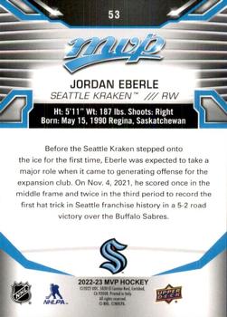 2022-23 Upper Deck MVP #53 Jordan Eberle Back