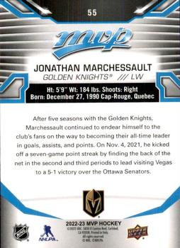 2022-23 Upper Deck MVP #55 Jonathan Marchessault Back