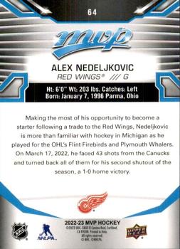 2022-23 Upper Deck MVP #64 Alex Nedeljkovic Back