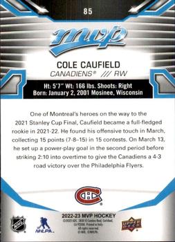2022-23 Upper Deck MVP #85 Cole Caufield Back
