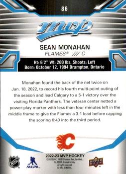2022-23 Upper Deck MVP #86 Sean Monahan Back