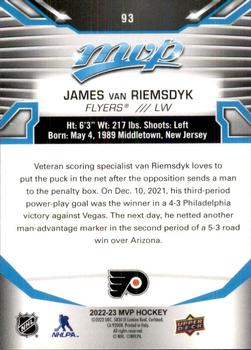 2022-23 Upper Deck MVP #93 James van Riemsdyk Back