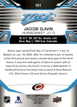 2022-23 Upper Deck MVP #101 Jaccob Slavin Back