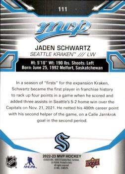 2022-23 Upper Deck MVP #111 Jaden Schwartz Back