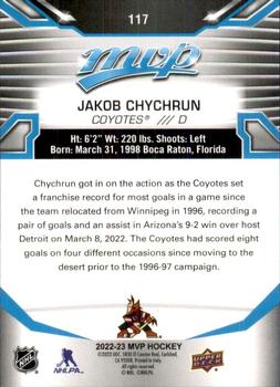 2022-23 Upper Deck MVP #117 Jakob Chychrun Back
