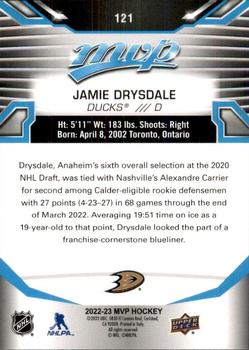 2022-23 Upper Deck MVP #121 Jamie Drysdale Back