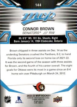 2022-23 Upper Deck MVP #144 Connor Brown Back