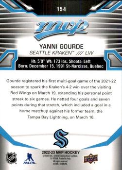 2022-23 Upper Deck MVP #154 Yanni Gourde Back
