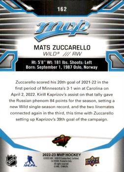 2022-23 Upper Deck MVP #162 Mats Zuccarello Back