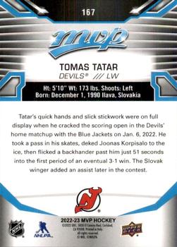 2022-23 Upper Deck MVP #167 Tomas Tatar Back
