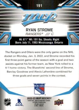 2022-23 Upper Deck MVP #191 Ryan Strome Back