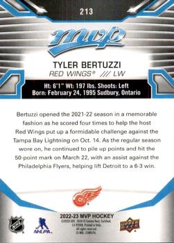 2022-23 Upper Deck MVP #213 Tyler Bertuzzi Back