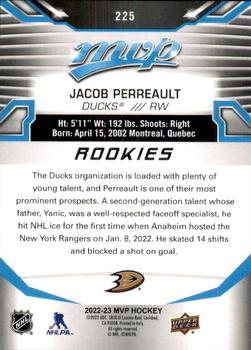 2022-23 Upper Deck MVP #225 Jacob Perreault Back