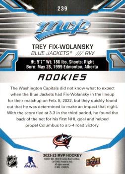 2022-23 Upper Deck MVP #239 Trey Fix-Wolansky Back