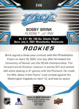 2022-23 Upper Deck MVP #246 Bobby Brink Back