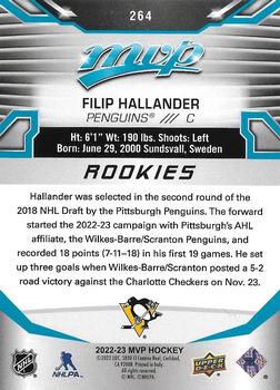 2022-23 Upper Deck MVP #264 Filip Hallander Back