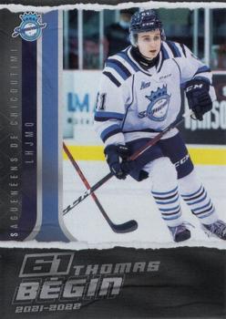 2021-22 Extreme Chicoutimi Sagueneens (QMJHL) #15 Thomas Begin Front