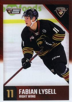 2021-22 Vancouver Giants (WHL) #7 Fabian Lysell Front