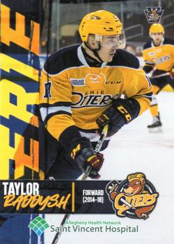 2021-22 Choice Erie Otters (OHL) 25th Anniversary #10 Taylor Raddysh Front