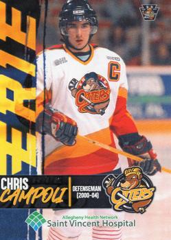 2021-22 Choice Erie Otters (OHL) 25th Anniversary #18 Chris Campoli Front