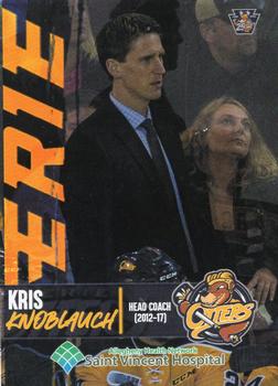 2021-22 Choice Erie Otters (OHL) 25th Anniversary #21 Kris Knoblauch Front