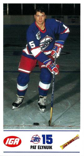 1991-92 IGA Winnipeg Jets #NNO Pat Elynuik Front