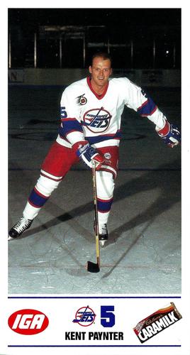 1991-92 IGA Winnipeg Jets #NNO Kent Paynter Front