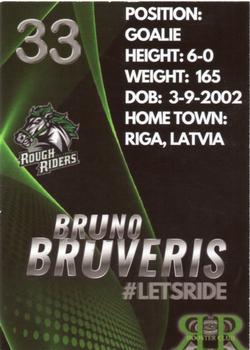 2021-22 Cedar Rapids RoughRiders (USHL) #NNO Bruno Bruveris Back