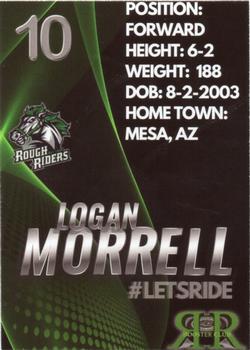 2021-22 Cedar Rapids RoughRiders (USHL) #NNO Logan Morrell Back