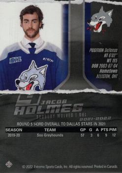 2021-22 Extreme Sudbury Wolves (OHL) #4 Jacob Holmes Back
