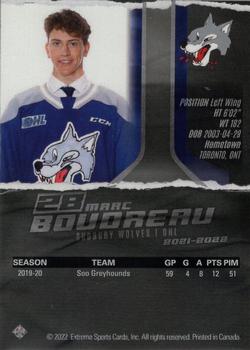 2021-22 Extreme Sudbury Wolves (OHL) #14 Marc Boudreau Back
