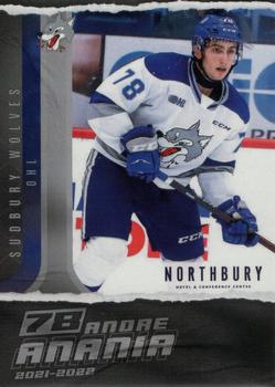 2021-22 Extreme Sudbury Wolves (OHL) #22 Andre Anania Front