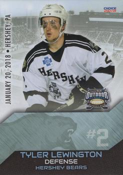 2018 Choice AHL Outdoor Classic #12 Tyler Lewington Front