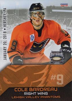 2018 Choice AHL Outdoor Classic #24 Cole Bardreau Front