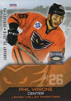 2018 Choice AHL Outdoor Classic #39 Phil Varone Front
