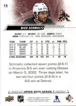 2022-23 Upper Deck #11 Nick Schmaltz Back