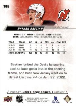 2022-23 Upper Deck #106 Nathan Bastian Back
