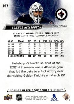 2022-23 Upper Deck #197 Connor Hellebuyck Back