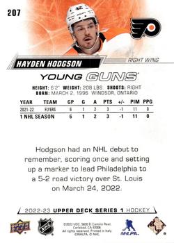 2022-23 Upper Deck #207 Hayden Hodgson Back