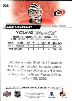 2022-23 Upper Deck #236 Jack LaFontaine Back
