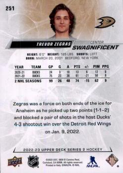2022-23 Upper Deck #251 Trevor Zegras Back