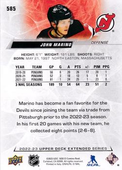 2022-23 Upper Deck #585 John Marino Back