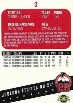 2021-22 Quebec Remparts (QMJHL) 25th Anniversary #3 Jonathan Marchessault Back