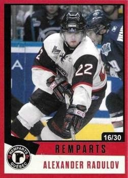 2021-22 Quebec Remparts (QMJHL) 25th Anniversary - Red (Rouge) #1 Alexander Radulov Front