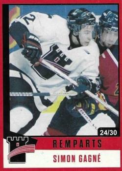 2021-22 Quebec Remparts (QMJHL) 25th Anniversary - Red (Rouge) #2 Simon Gagne Front