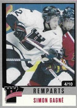 2021-22 Quebec Remparts (QMJHL) 25th Anniversary - Silver (Argent) #2 Simon Gagne Front