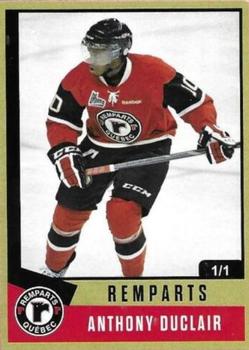 2021-22 Quebec Remparts (QMJHL) 25th Anniversary - Gold (Or) #7 Anthony Duclair Front