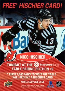 2021-22 Upper Deck New Jersey Devils #NNO Nico Hischier Back